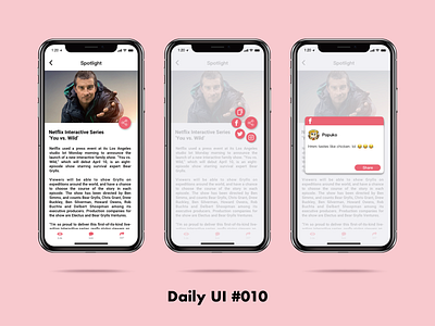 Daily UI challenge#010 Social Share