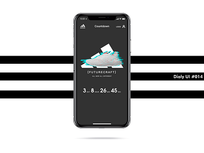 Daily UI challenge#014 Countdown timer adidas dailyui design illustration sktech ui