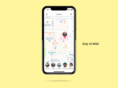 Daily UI challenge#020 Location Tracker dailyui design illustration sktech ui