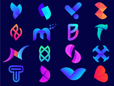 Logo Collections v 1 2020 animation app branding design flat icon illustration minimal typography vector web website