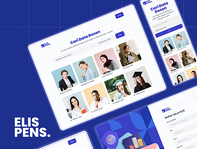 ELIS PENS - Information System Website app design information system landing page ui web design