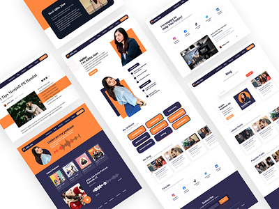 Alfita - Personal Website Design landing page personal website portofolio website ui web design