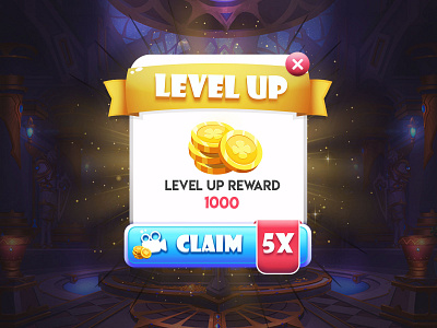 Levelup Game Ui Screen anyjson design game game art game design game ui level level up reward top ui ui