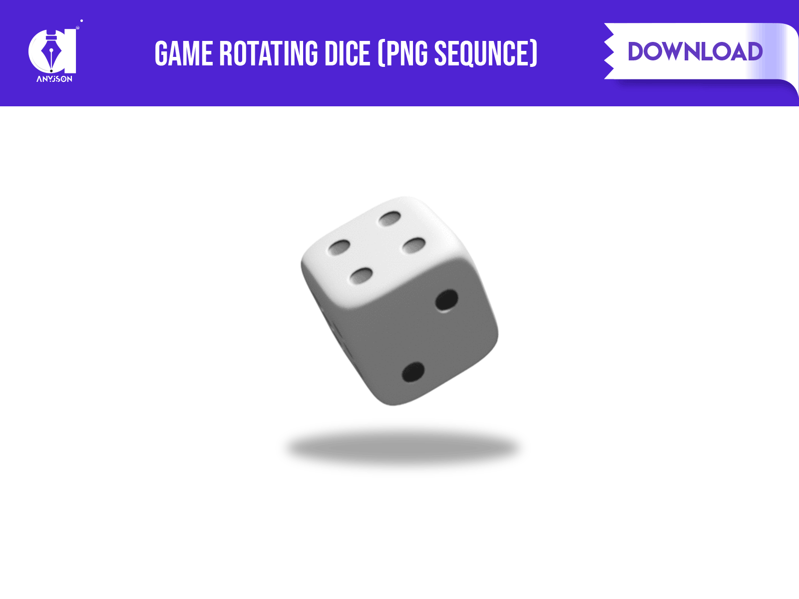 Rotating Dice (Game Ui) - Png Sequnce 3d anyjson cards casino concept cube dice game gif icon illustration png sequnce rotating top ui ui vector