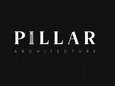 Pillar Architecture Typography LOGO