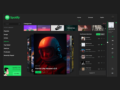 Spotify redesign challenge