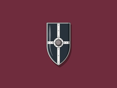 Medieval Shield Flat Illustration