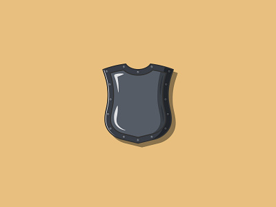 Medieval Shield Flat Illustration