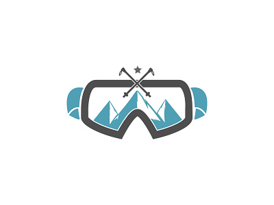 Ski Gear Shop Logo branding design graphic design icon logo logo design logo mark logos resort shop logo ski ski gear ski logo symbol travel travel logo traveller vector