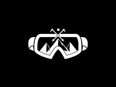 Ski Gear Shop Logo (Black and White)