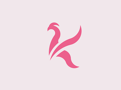Bird K Lettermark Logo
