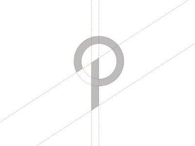 P Lettermark Line Guide abstract marks alphabet alphabet logo brand logo branding design design logo lettermark logo logo a day logo designer logo inspiration logo mark logodesign logos p lettermark p monogram
