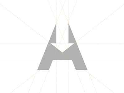 A Arrow Lettermark Logo (The Last Airbender Inspired) Line Guide