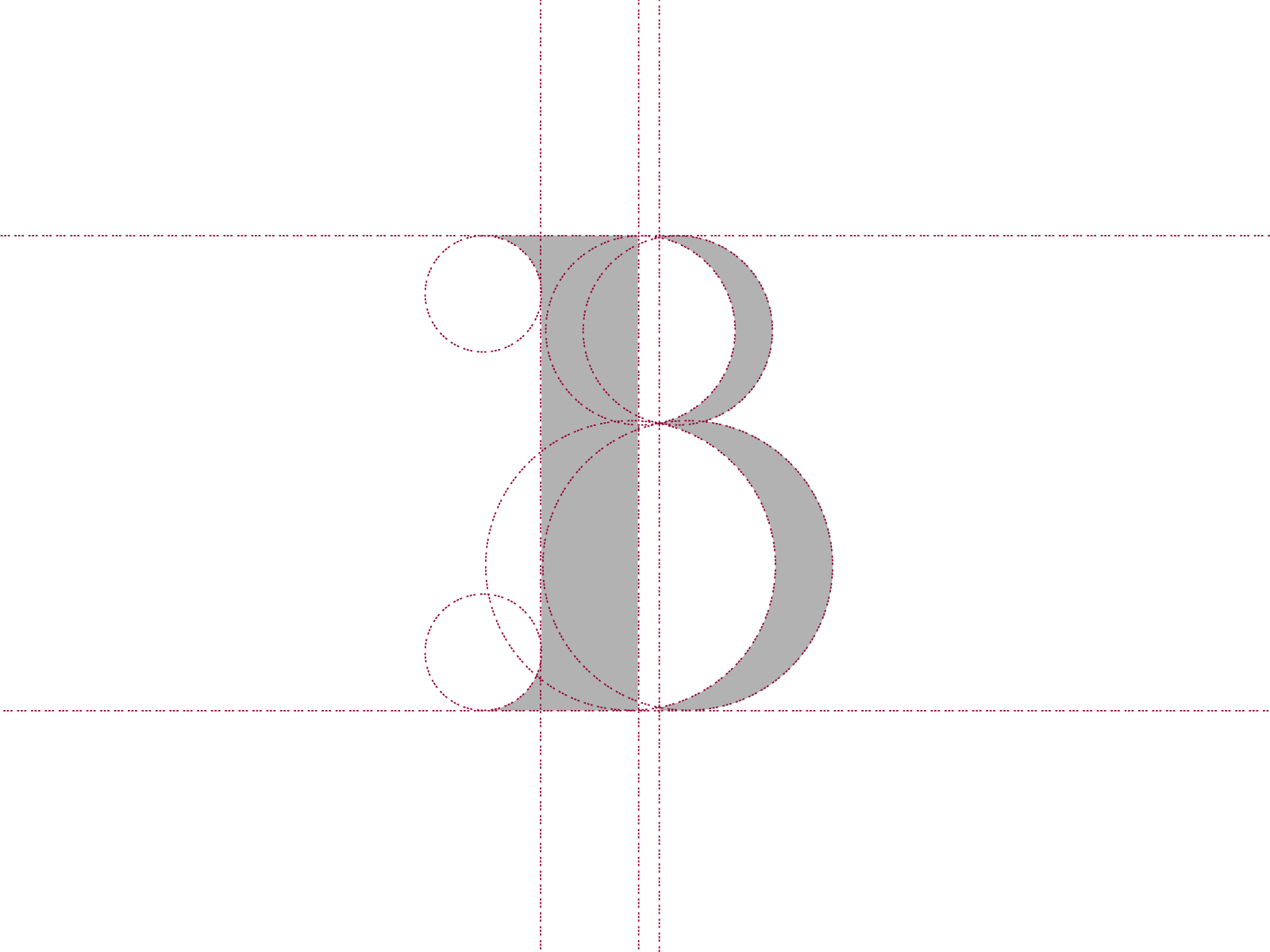 B Serif Lettermark Logo Line Guide By KH Studio On Dribbble