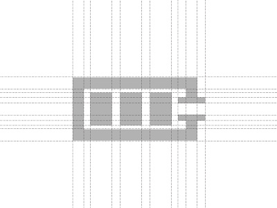 C Battery Logo Gridlines