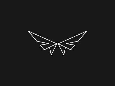 F Wing Lettermark Logo