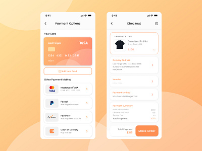 Daily UI 002 | Card Checkout Pages app dailyui design figma high fidelity illustration ios logo productivity app ui