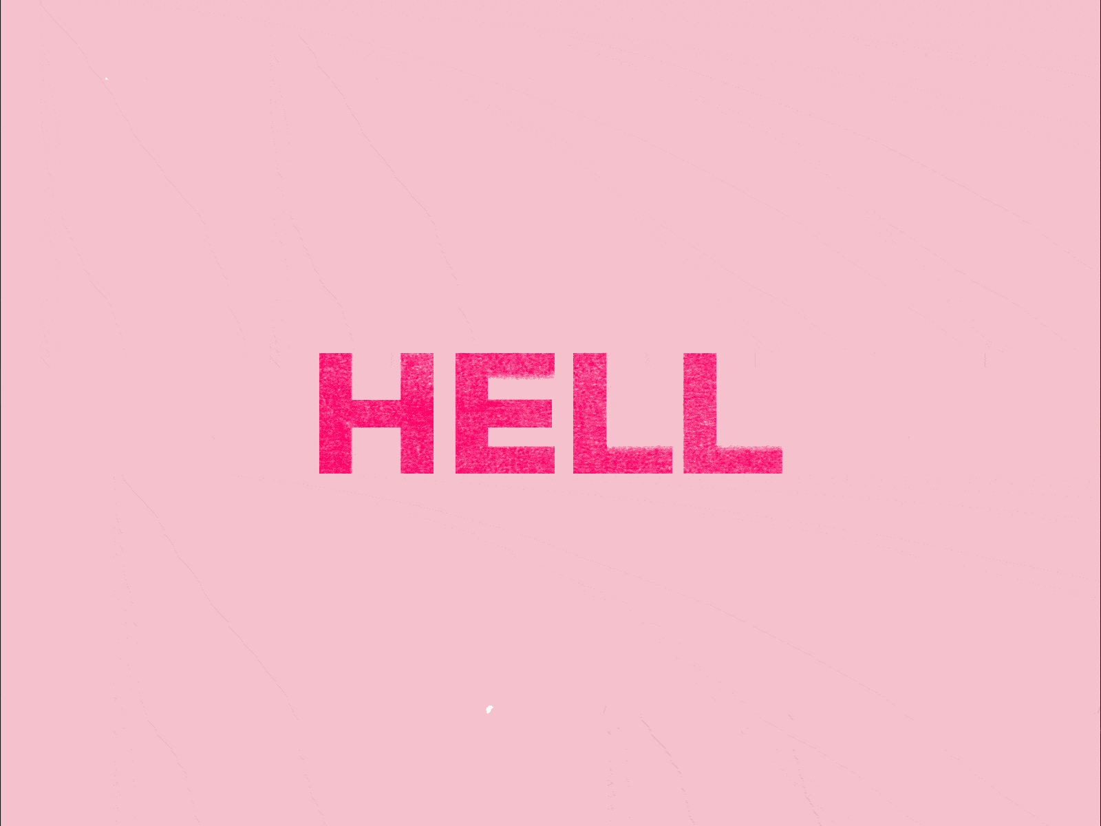 Pink Hell animated typography animation design motion graphics pink typography
