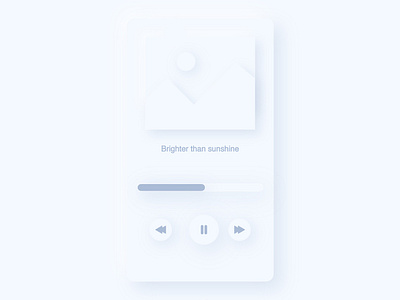 Neomorphism Music Player