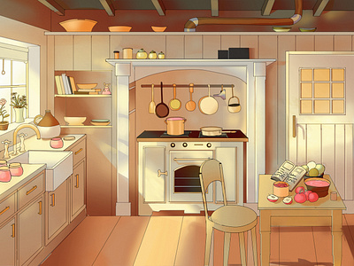 Kitchen in Sunlight