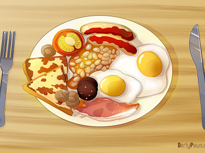 Fry design food illustration