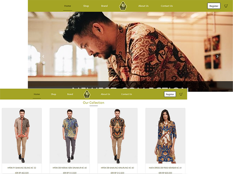 Redesign Landing Page Batik  Semar  by Fadma Sari on Dribbble