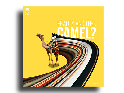 Beauty And The Camel Dribble bookcover bookcovers design graphic design illustration movieposter poster art posterdesign printdesign scifiart typography