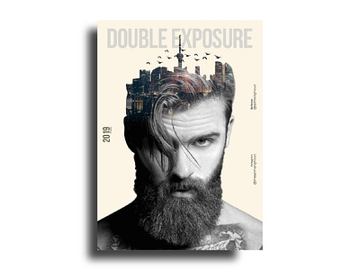 Bearded Man & City bookcover bookcovers design double exposure graphic design movieposter music art poster art posterdesign printdesign typography typography design