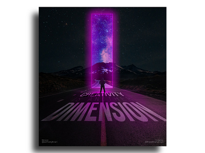 Creativity Is Another Dimension art bookcover creative creative design design design a day graphic design illustration motivation movieposter photomanipulation photoshop photoshop art poster art posterdesign printdesign scifiart typography