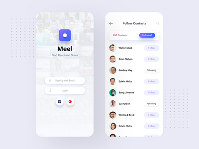 Meel App Design