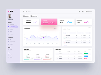 E-Commerce Dashboard Design