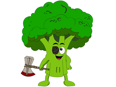 Broccoli broccoli character characterdesign dailyart digital digitalart graphicdesign procreate procreateart