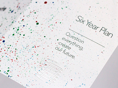 Six Year Plan Summit Invitation branding design handmade invitation paint print