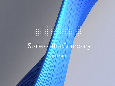 State of the Company event visual identity 3d branding design iconography logo typography