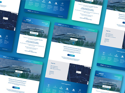 Investor Day Visual Identity System branding design landing page ui