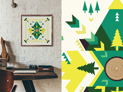 Portland Timbers Quilt Design graphic design illustration mls pendleton portland oregon timbers