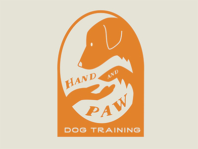 Hand & Paw branding dog dog trainer illustration lettering logo logotype paw