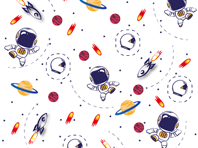 Spacepattern design illustration pattern seamless space