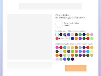 Product Color Swatch UI color color swatch product page swatch ui