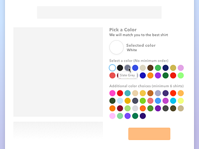 Product Color Swatch UI
