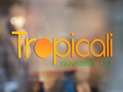 Tropicali Window Treatment branding and identity logo storefront tropicali