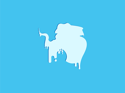 Melting Antarctica adobe illustrator branding contest design flat icon illustration illustrator logo minimal