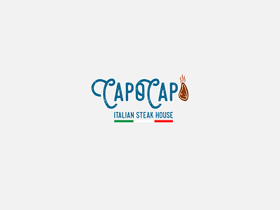 CapoCapo Logo (DECLINED) adobe illustrator branding contest design food food and drink icon illustration logo restaurant