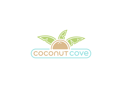 Coconut Cove Logo (ACCEPTED) adobe illustrator branding design icon illustration logo minimal retail skin product logo skincare store