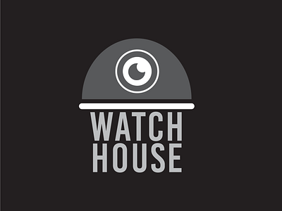 Logo Watch House 3 branding camera close circuit television design flat icon illustration logo vector web website