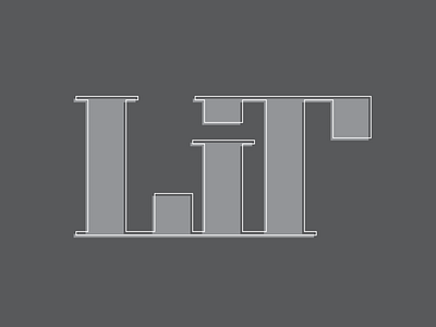 Lit branding design flat icon illustration logo typography