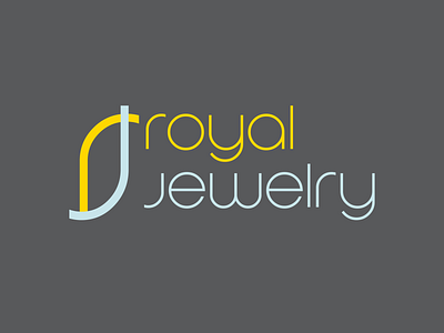 Royal Jewelry branding design flat icon logo typography