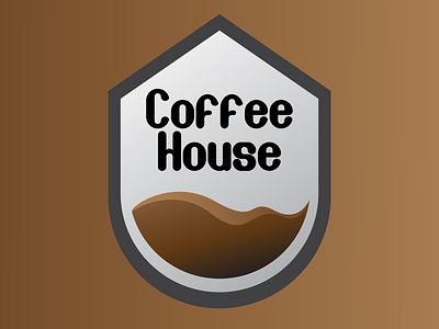 Coffee House design flat icon logo