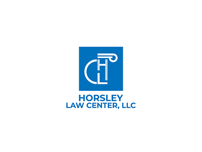 Horsley Law Center, LLC Logo branding design flat icon illustration logo minimal typography
