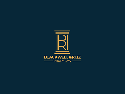 Blackwell & Ruiz (Law Firm) Logo Contest adobe illustrator attorney law branding contest design flat icon illustrator law law firm law firm logo logo logotype minimal